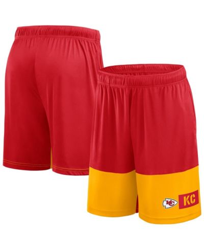 Мужские шорты Fanatics Kansas City Chiefs Performance Red/Gold