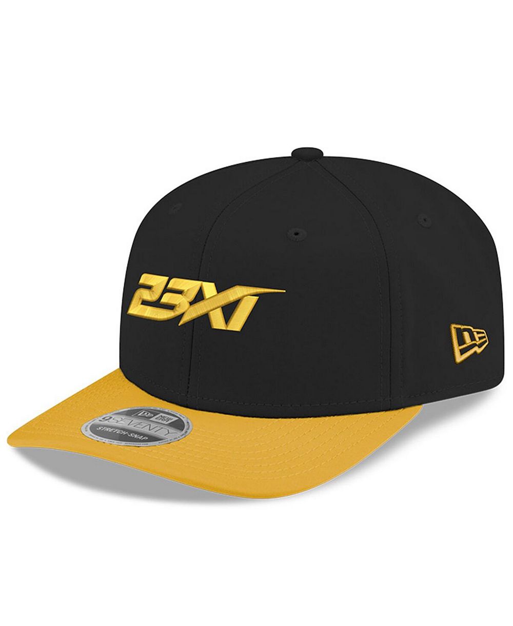 New Era Мужская кепка snapback 23XI Racing 9FIFTY, черная/желтая