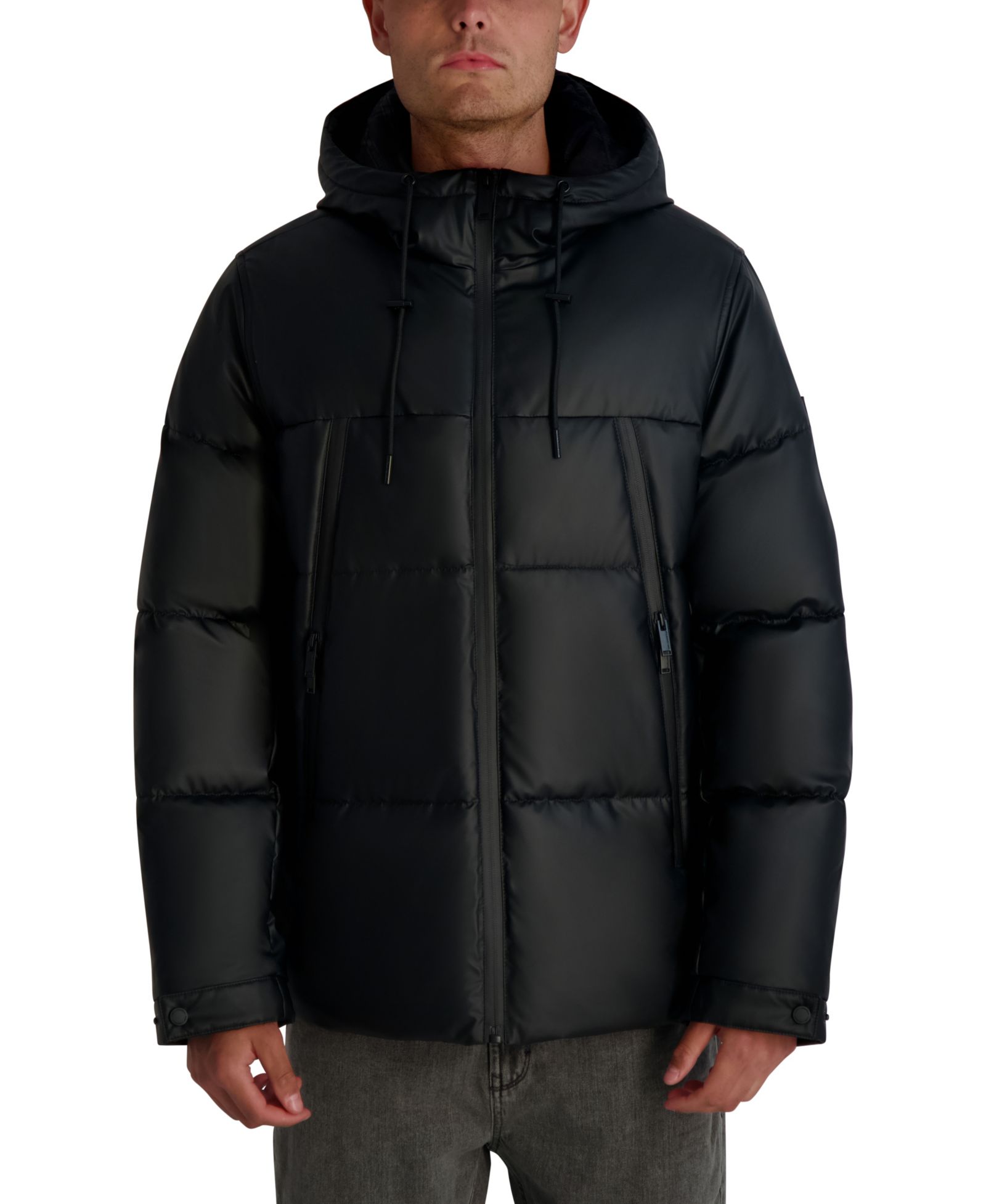 Мужская куртка KARL LAGERFELD PARIS Midweight Hooded Puffer Pockets