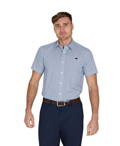 Raging Bull Men's Short Sleeve Cotton Poplin Shirt
