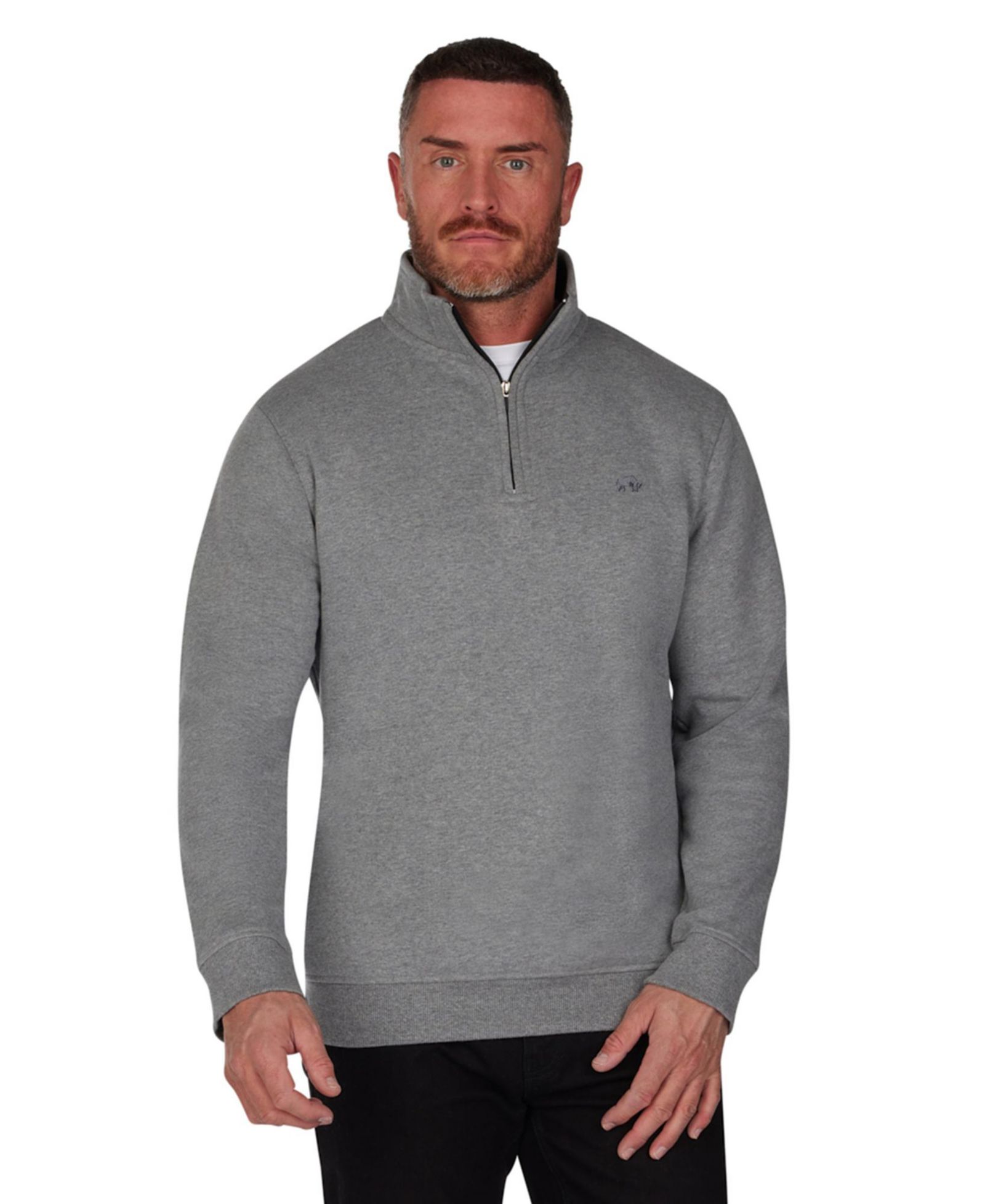 Raging Bull Men's Jersey Quarter Zip Sweat