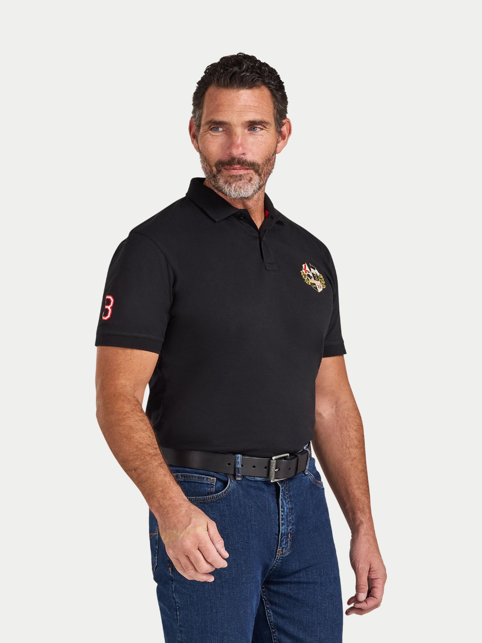 Raging Bull Men's Crest Polo Shirt