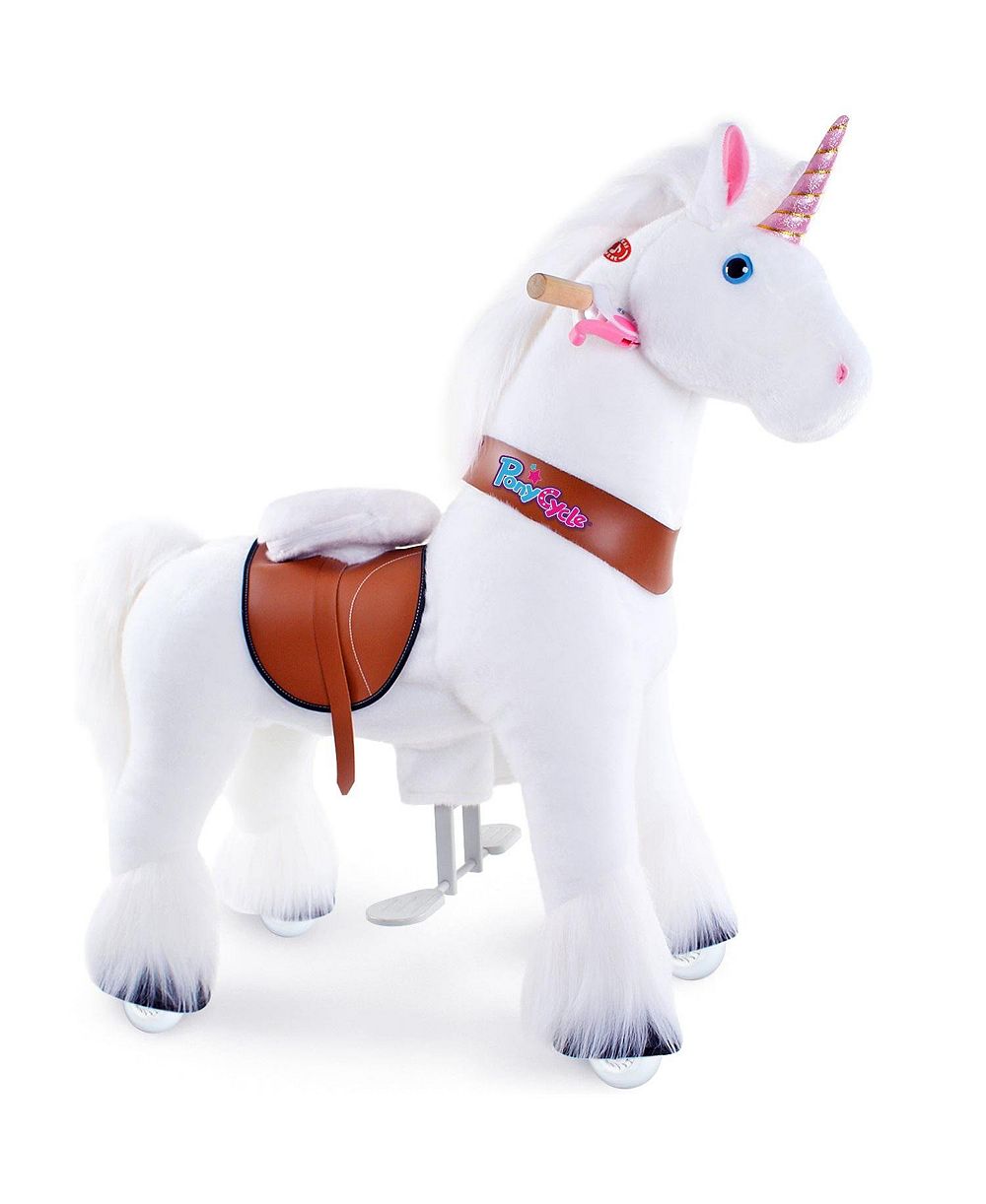 PonyCycle Ride-on Unicorn White Model U Size 4 для 4-7 лет