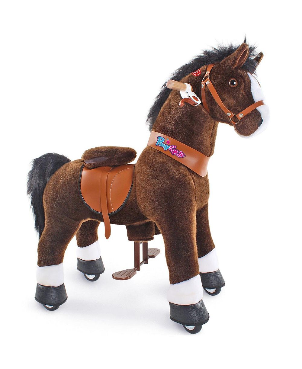 PonyCycle лошадка-каталка Chocolate Model U, размер 4, для детей 4-7 лет