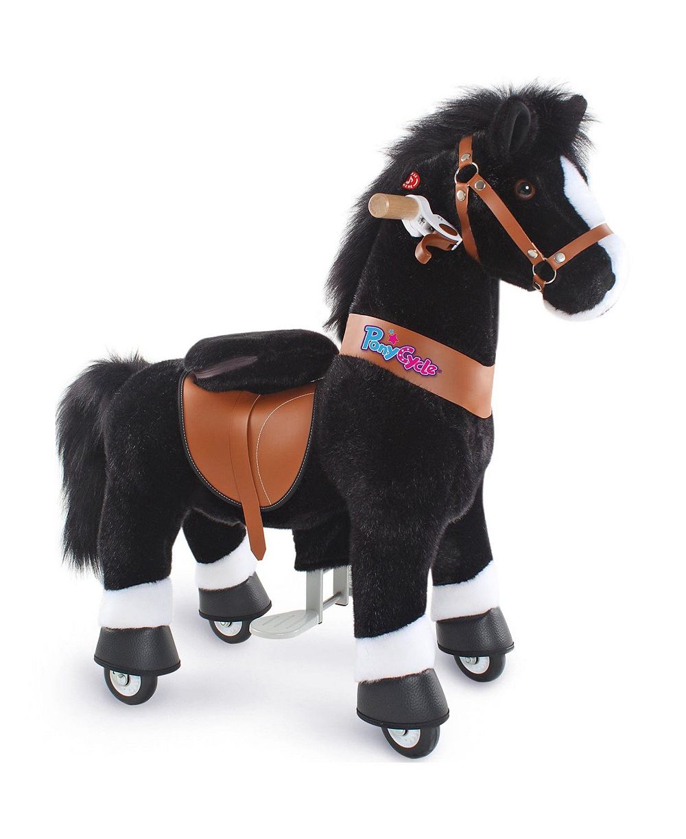 PonyCycle игрушка-лошадка PonyCycle Black Model U Size 3 для детей 3-4 лет