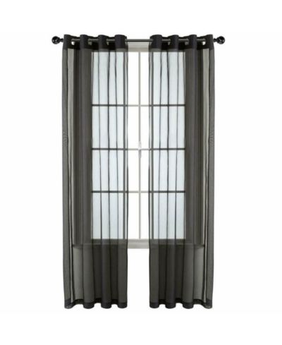 Штора GoodGram Basic Home Grommet Top Sheer Single Window, Spice, 52 in. W x 45 in. L