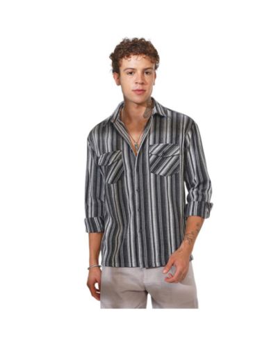 Мужская рубашка Campus Sutra Oversized с полоской