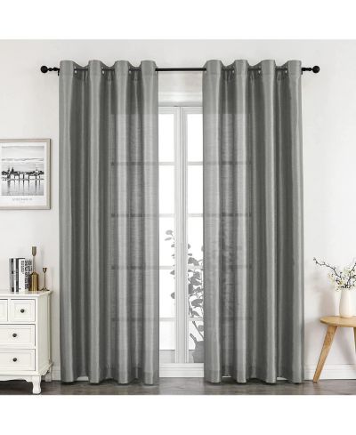 Шторы GoodGram 2 Piece Sheer Voile Faux Silk Spring & Summer Grommet