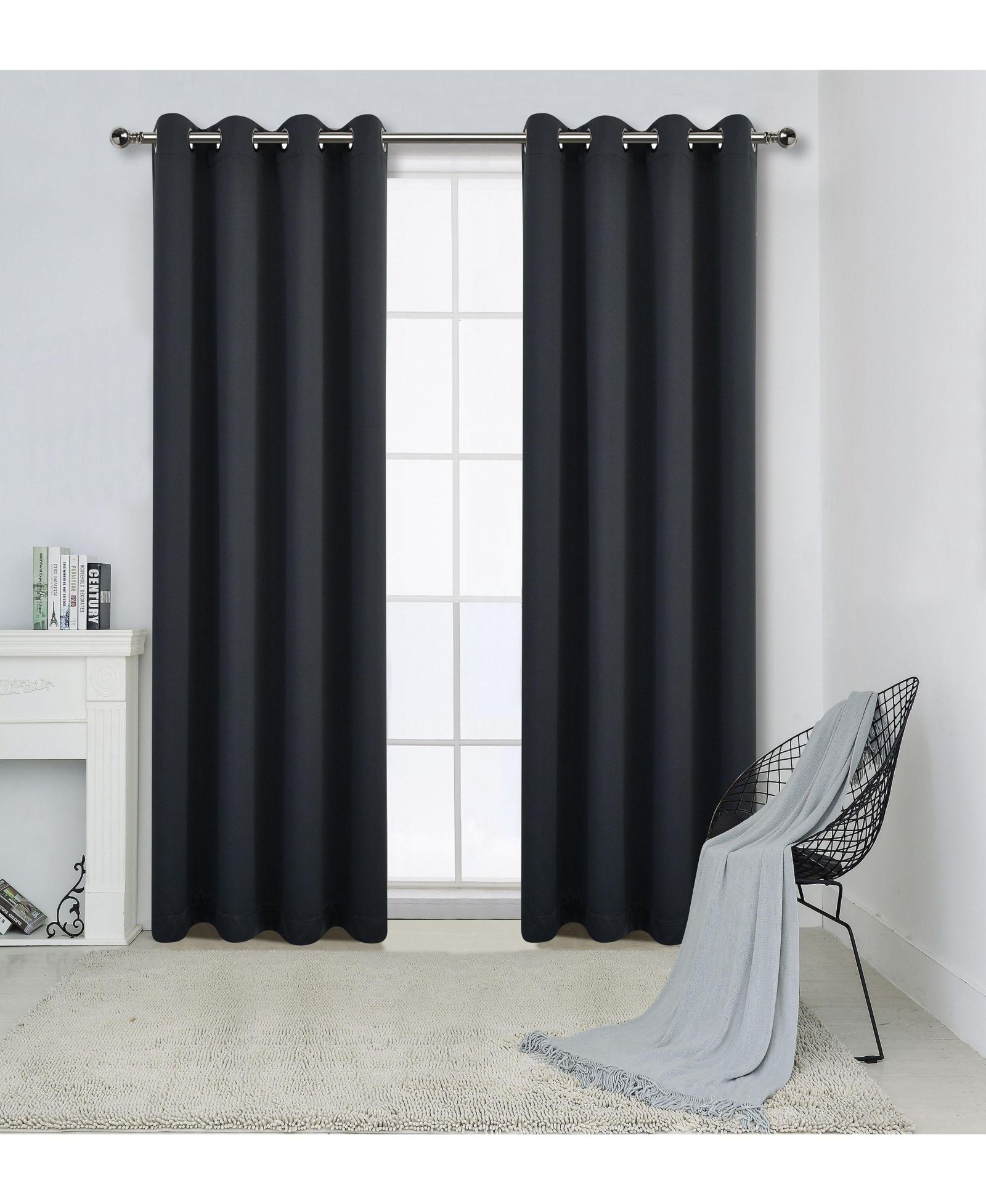 Шторы Kate Aurora 100% Hotel Blackout Thermal Insulated с люверсами - 2 штуки