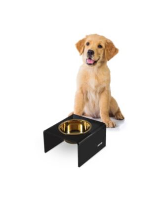 Подставка для кормления животных The Licker Store Keaton Modern Acrylic с 2 чашами из нержавеющей стали