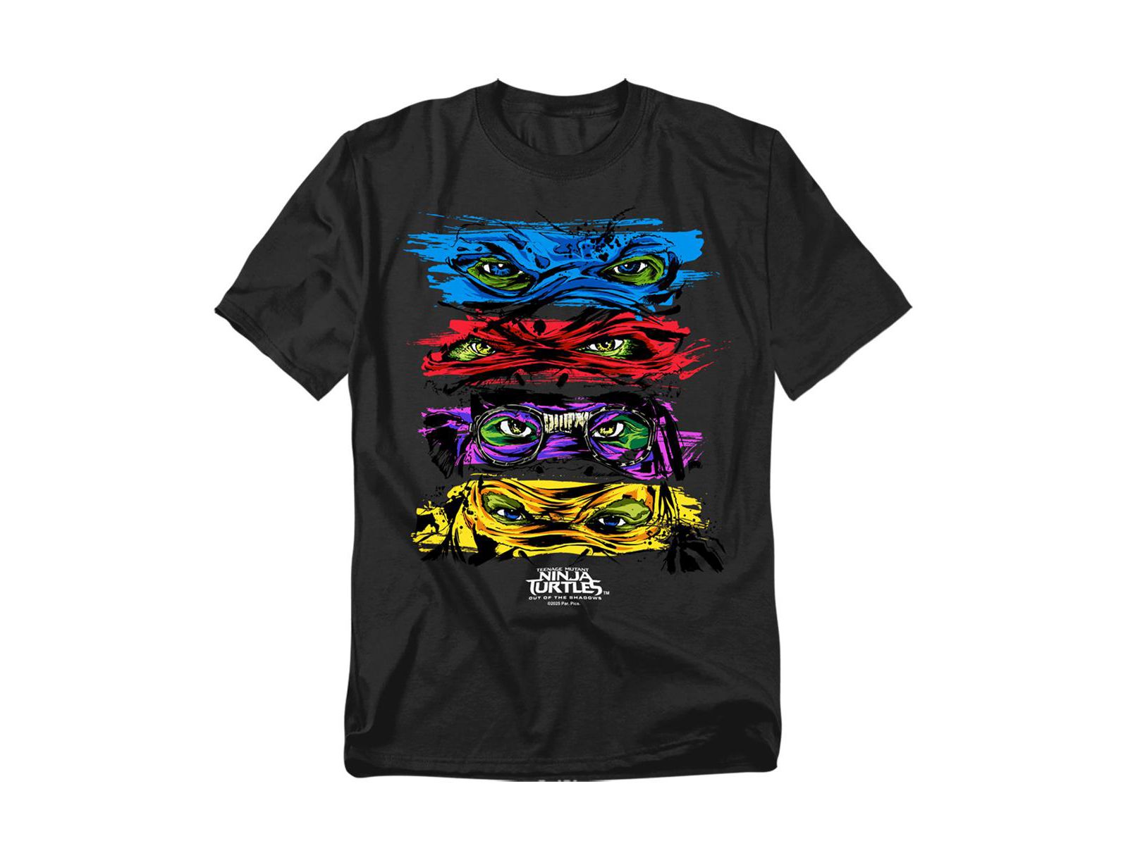 Teenage Mutant Ninja Turtles Men's Out Of The Shadows Group Stacked Masks T-Shirt