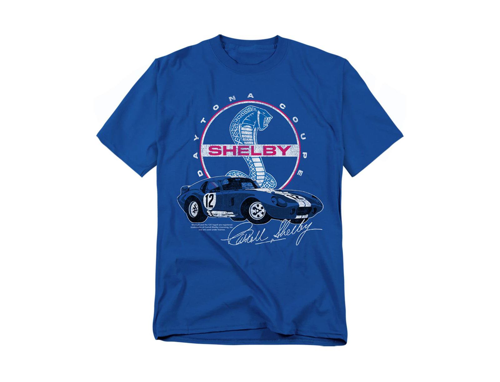 Shelby Cobra Big & Tall Carroll Shelby Daytona Coupe Circle Logo T-Shirt