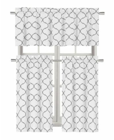 Kate Aurora Living Shabby Trellis комплект из 3 кухонных штор и занавесок