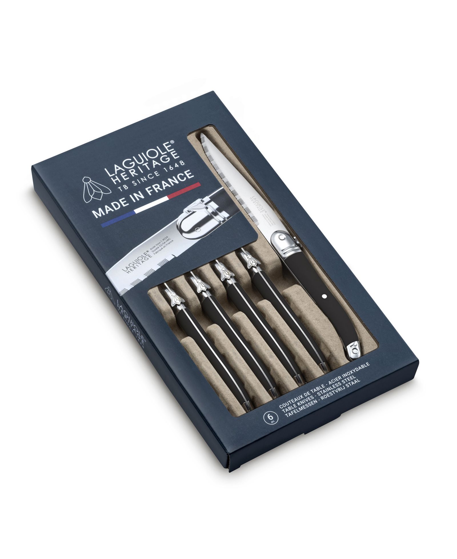Набор ножей для стейка LAGUIOLE HERITAGE Stainless Steel, 6 шт.
