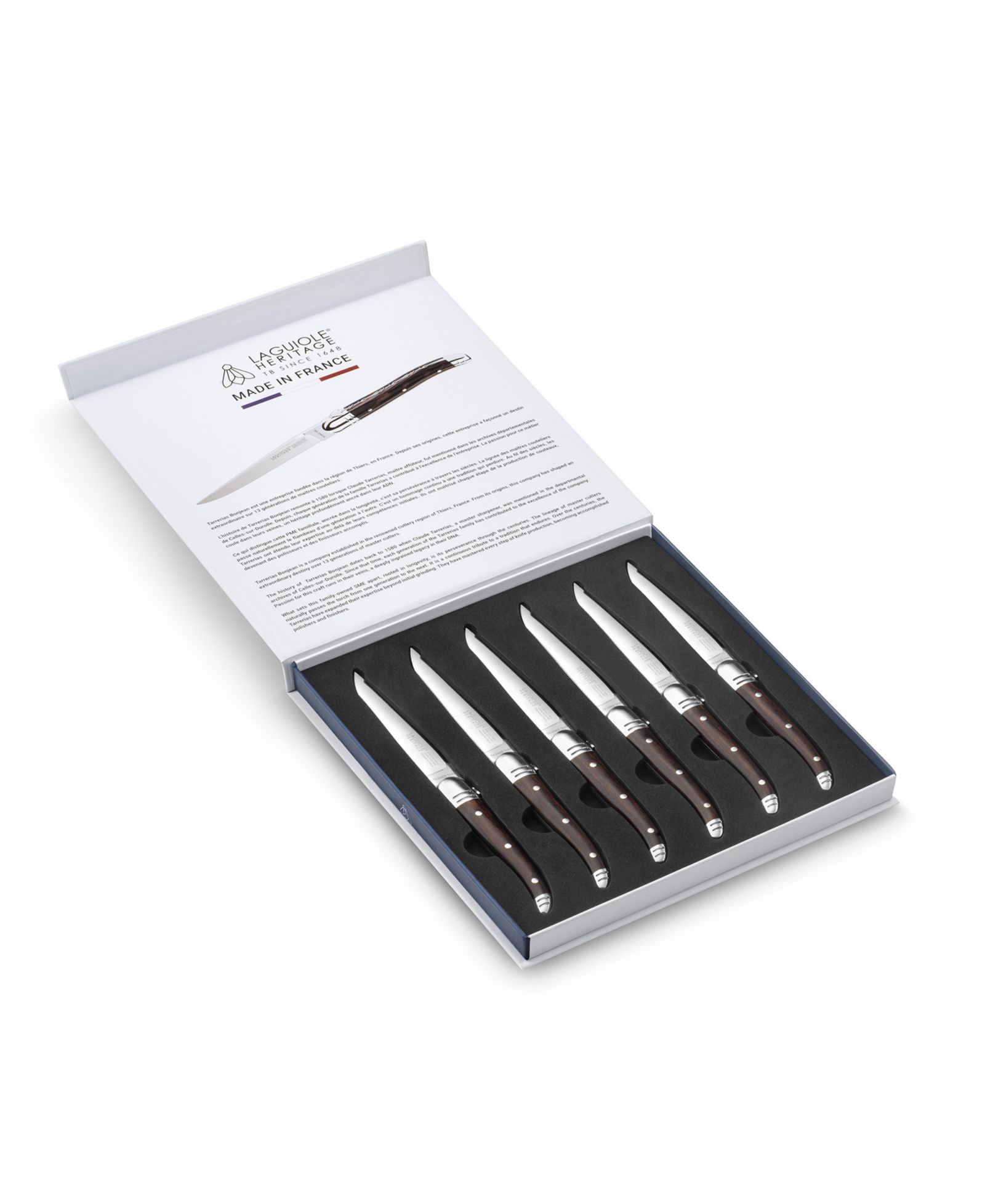 LAGUIOLE HERITAGE Stainless Steel 6-Pc. Premium Steak Knife Set