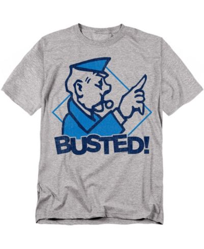 MONOPOLY Men's You're Busted T-Shirt