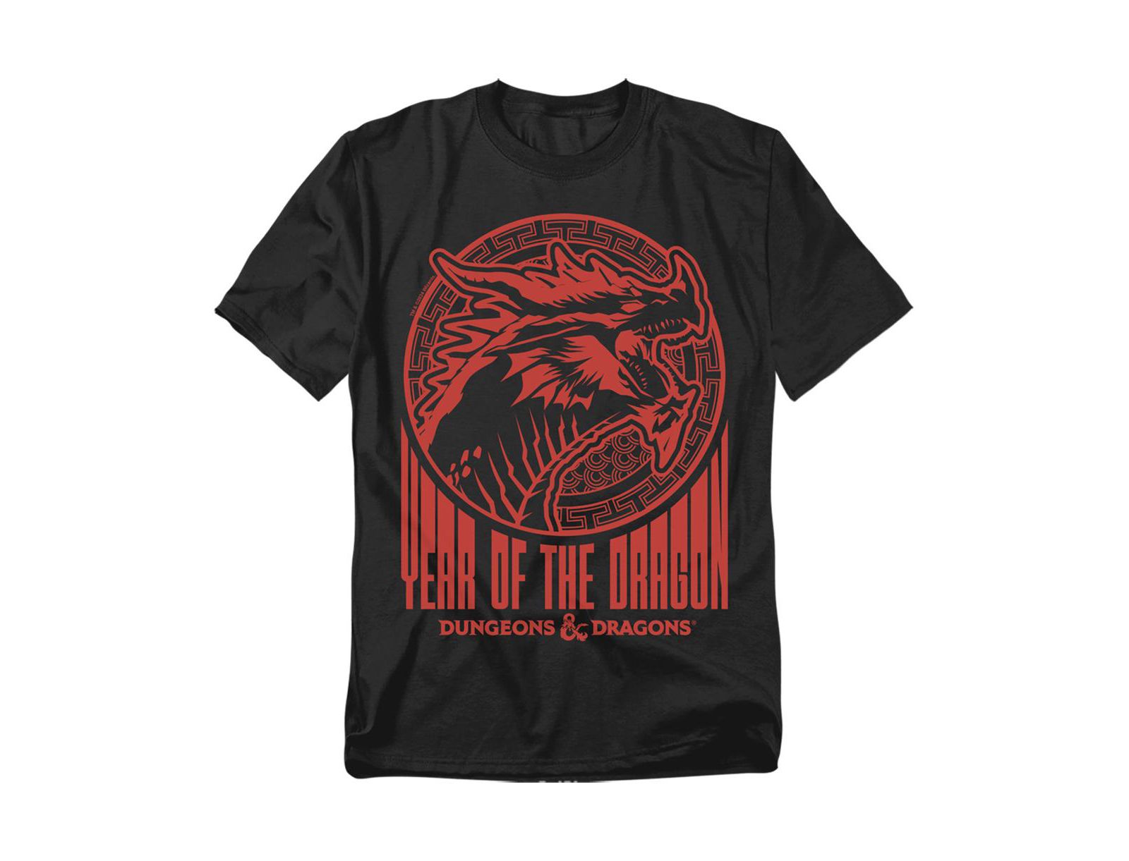 T-Shirt D&D Big & Tall Dungeons And Dragons Year Of The Dragon Street Red