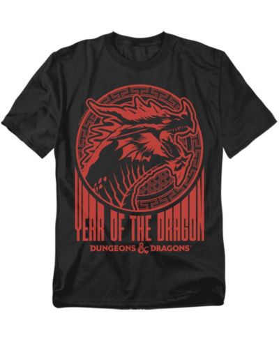 T-Shirt D&D Big & Tall Dungeons And Dragons Year Of The Dragon Street Red