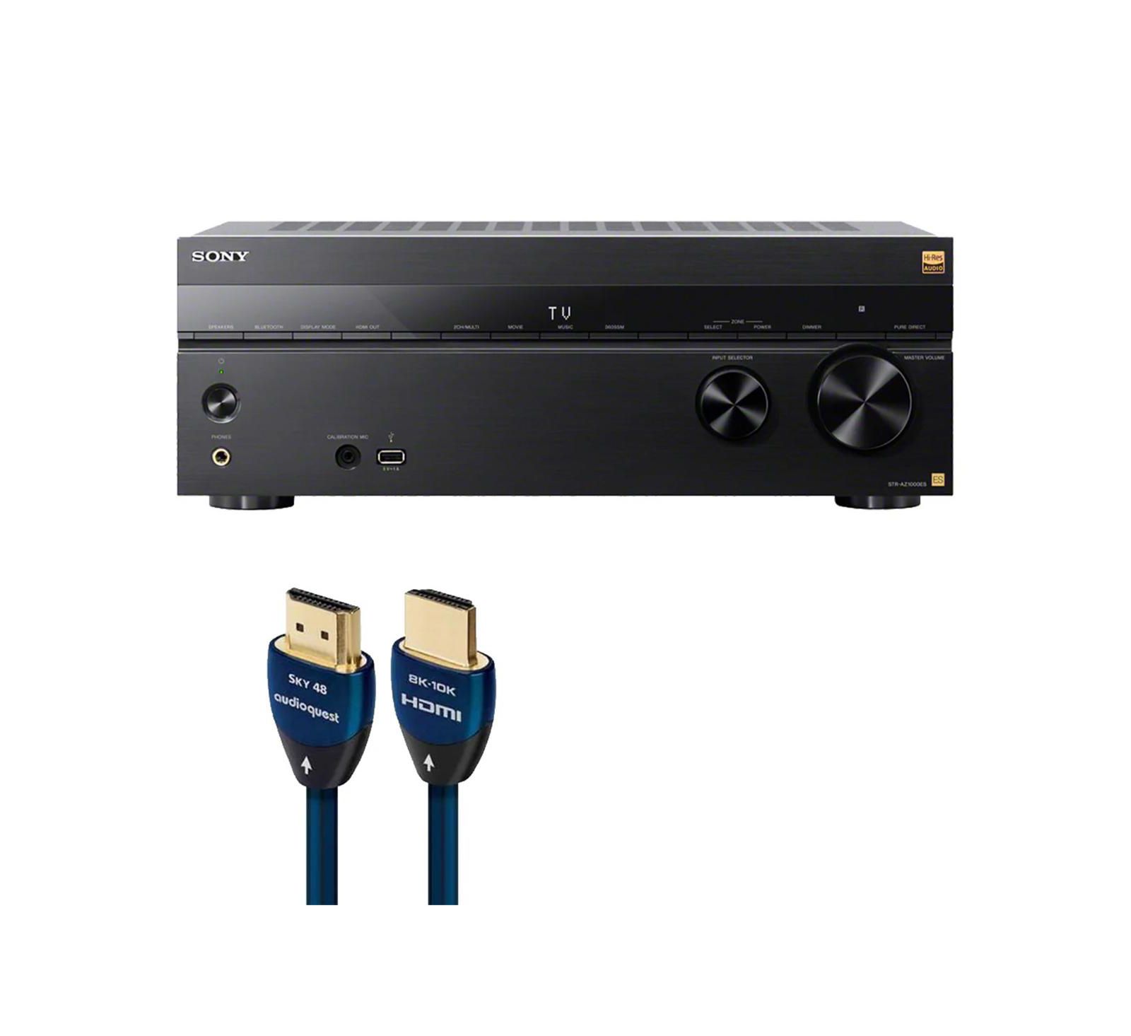 Sony AV-ресивер 7.2 Channel 8K с кабелем AudioQuest SKY 3m HDMI STR-AZ1000ES