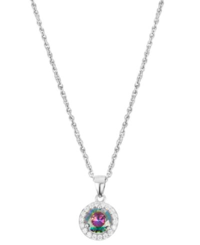 Подвеска с фианитами Halo Pendant Necklace от Macy's