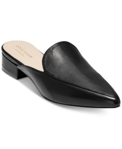Cole Haan Women's Piper Leather Pointed-Toe Mules