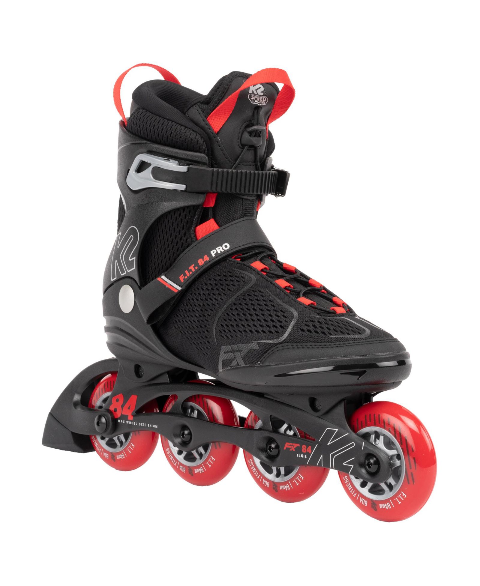 K2 F.I.T. 84 Pro Black-Red Mens Inline Skates