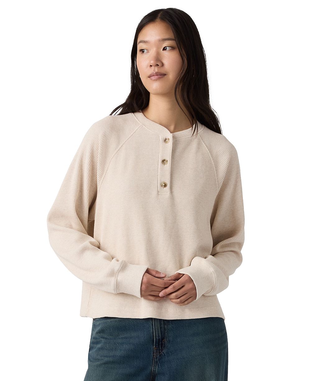 Levi's Women's Lassen Henley Long Sleeve Top