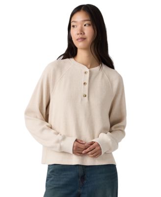 Levi's Women's Lassen Henley Long Sleeve Top