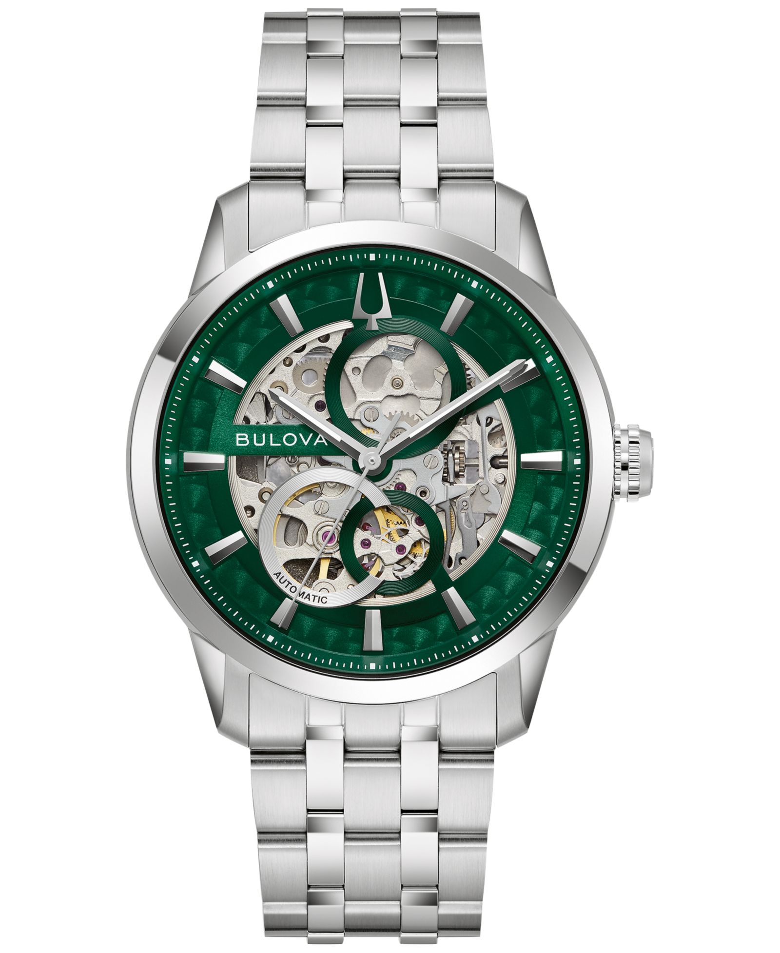 Мужские классические часы Bulova Sutton Automatic, Stainless Steel, 40mm