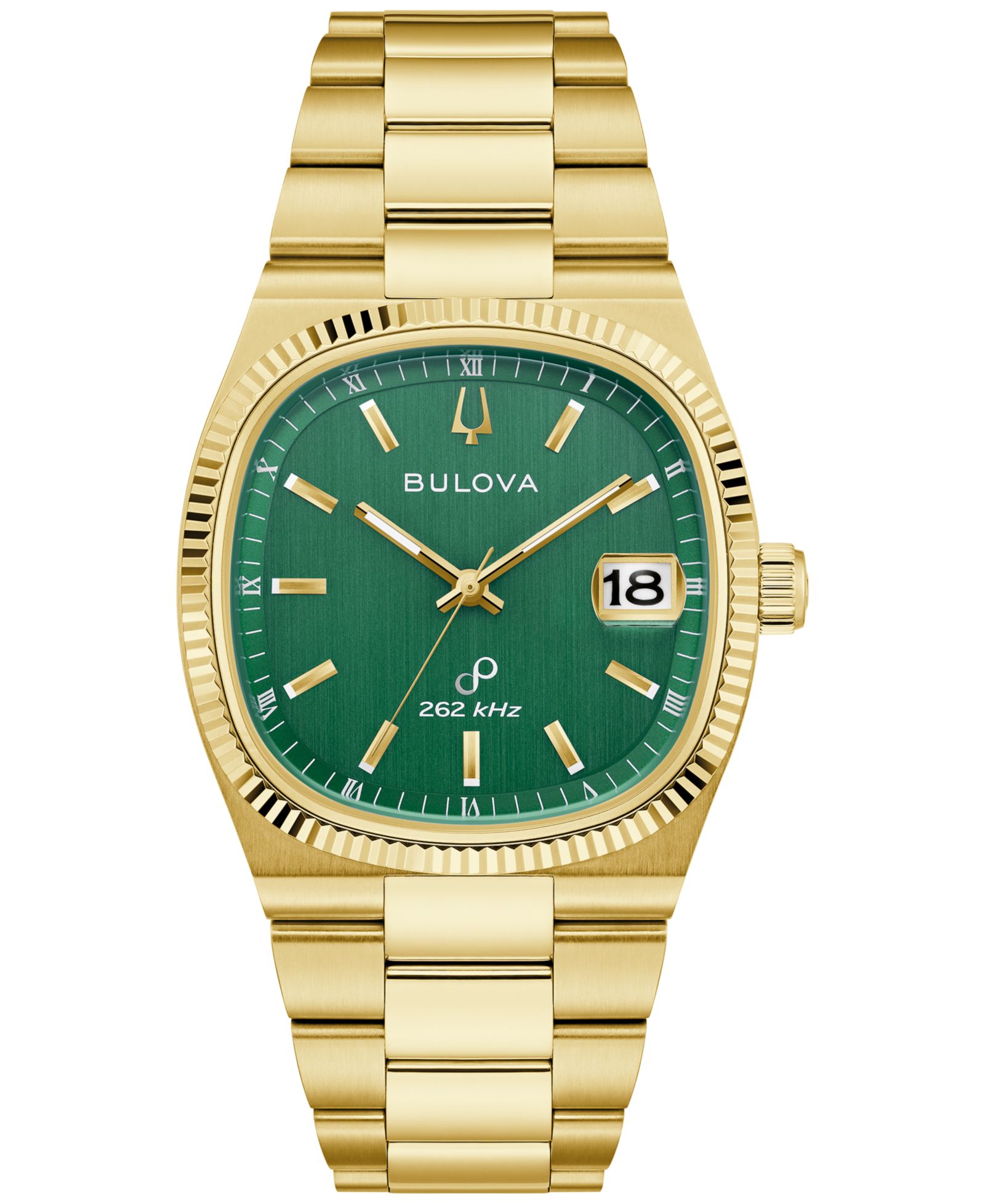 Bulova Men's Classic Super Seville HPQ Precisionist Gold-Tone Stainless Steel Bracelet Watch 37.5mm