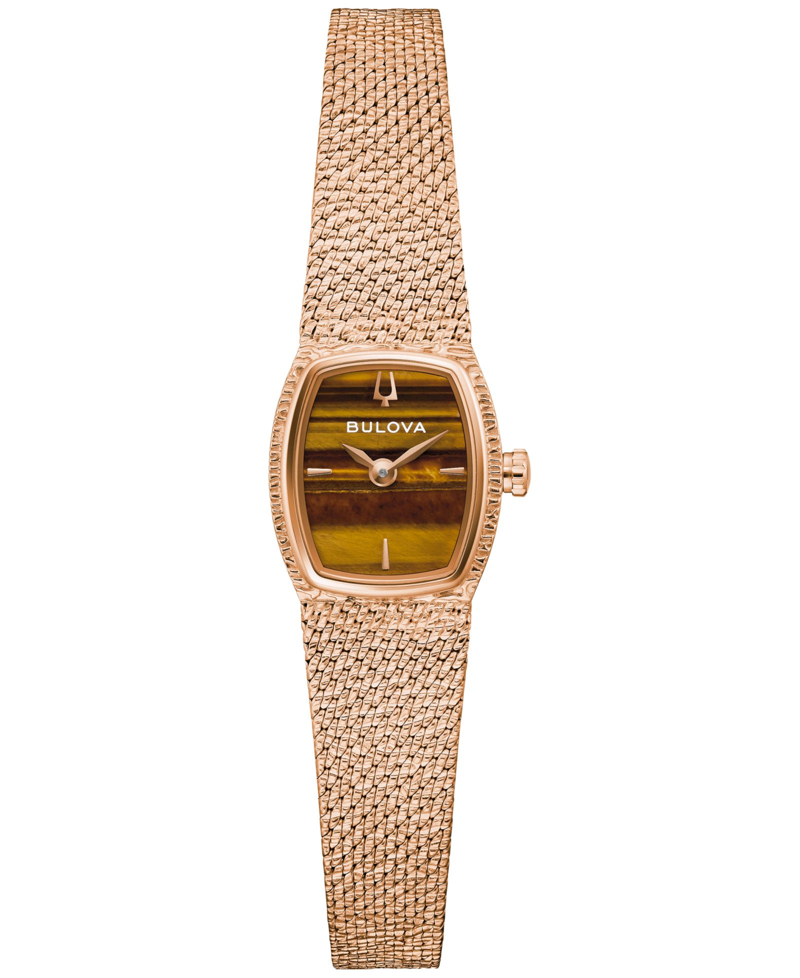 Bulova Women's Goddess of Time Rose Gold-Tone Stainless Steel Bracelet Watch 17mm