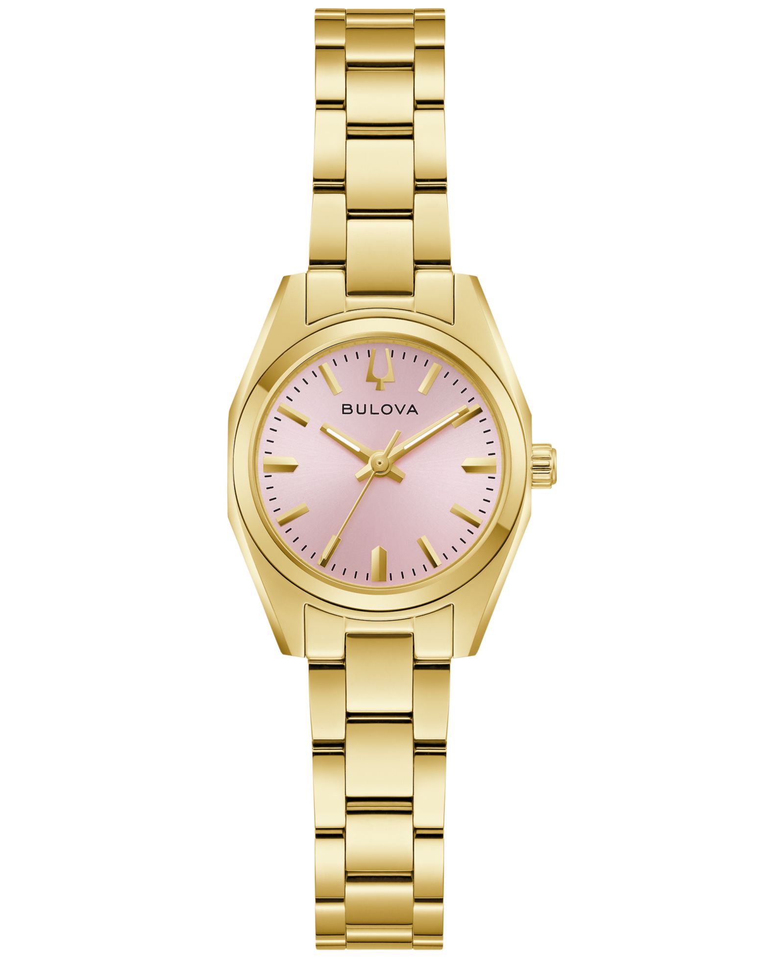 Bulova Женские классические часы Surveyor Gold-Tone Stainless Steel Bracelet 22.7mm