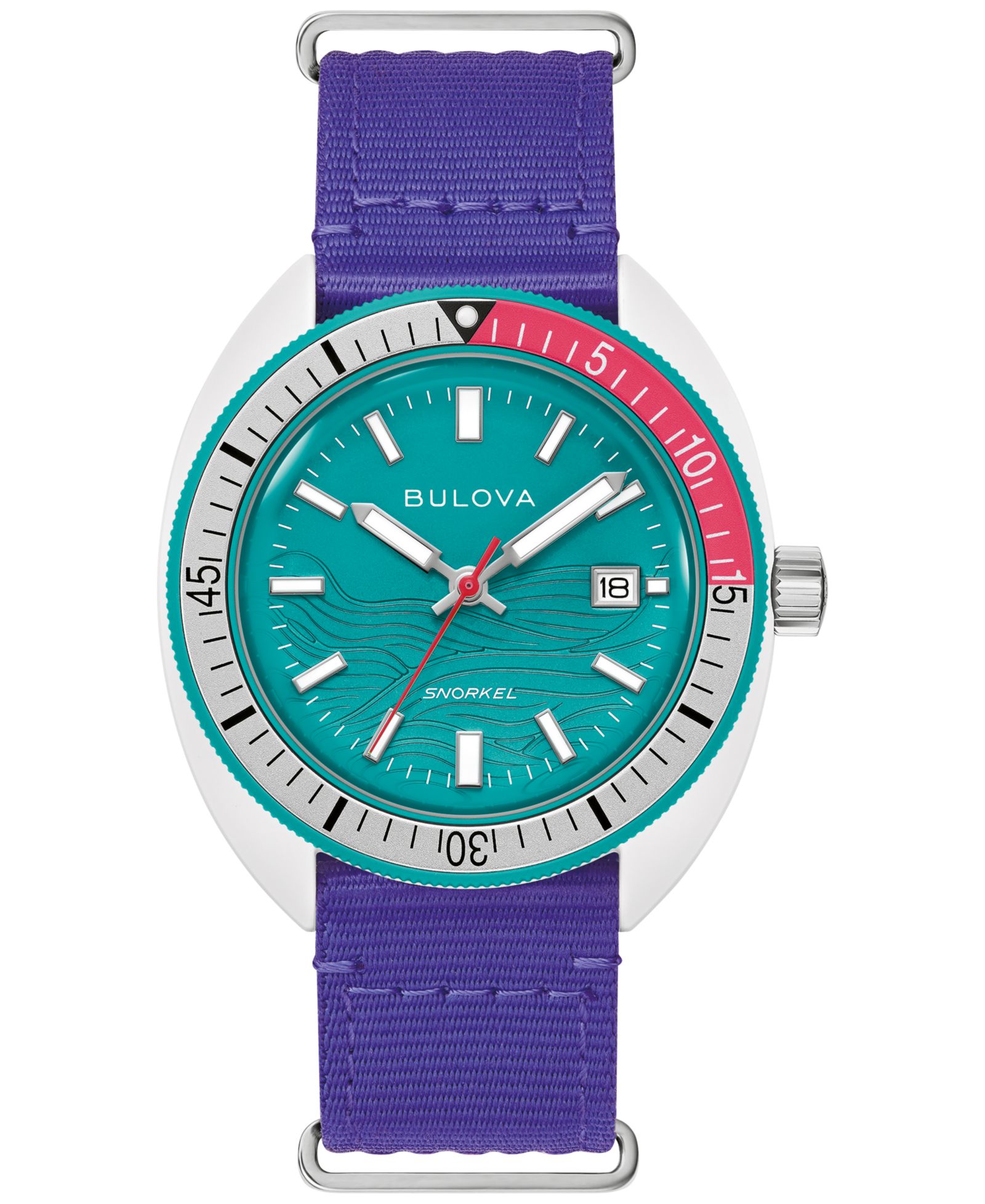 Bulova Men's Limited Edition Performance Snorkel Purple Strap Watch 41mm