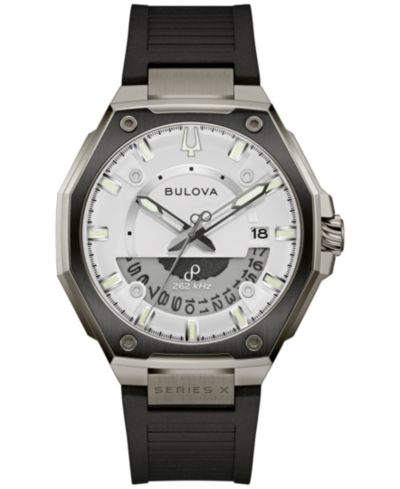 Bulova Men's Luxury Series X HPQ Precisionist Black Rubber Watch 42mm