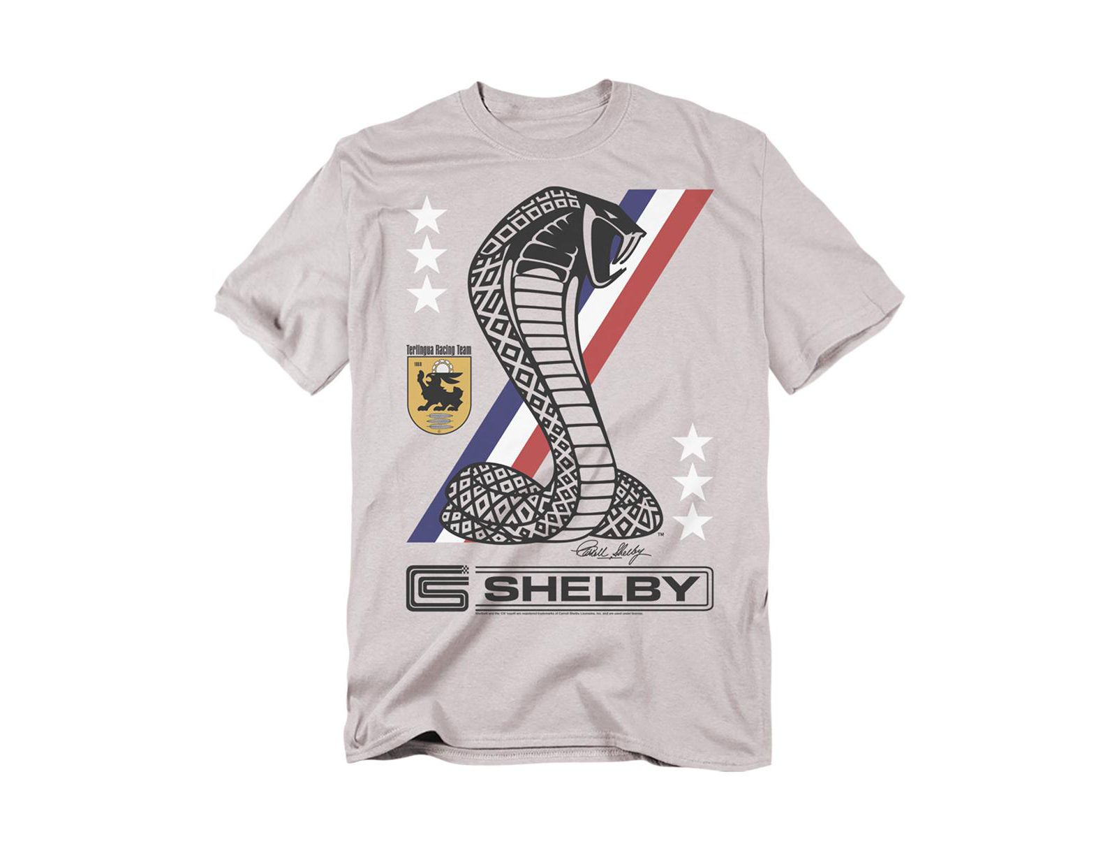 Shelby Cobra Men's Carroll Shelby Racing Stripe Snake T-Shirt