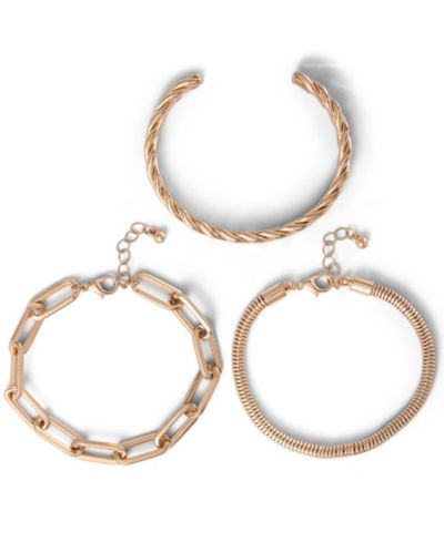 Jessica Simpson -Tone Chain Bracelet Set â€“ 3 Pieces