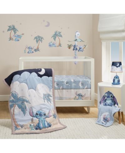 Bedtime Originals Disney Baby Stitch комплект постельного белья для детской кроватки, 3 предмета, синий