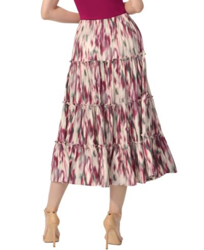 kimi + kai Women's Tiered Midi Skirt