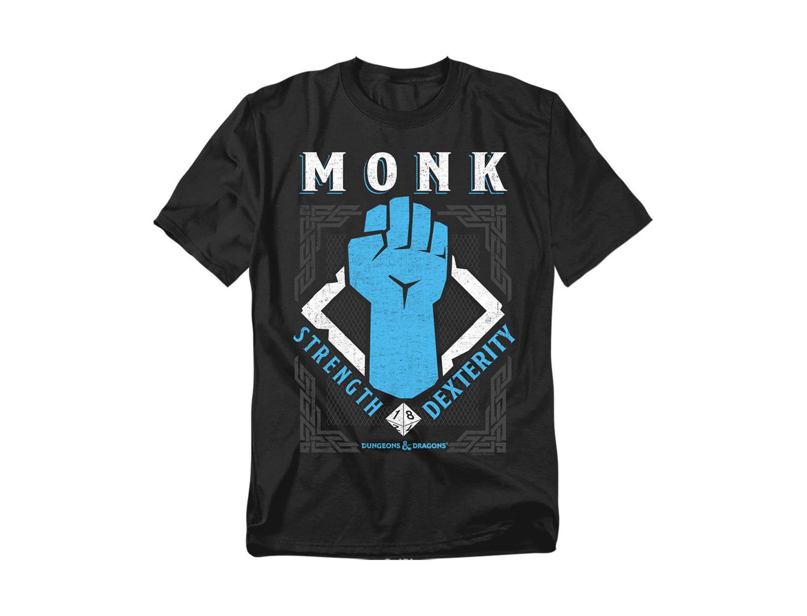 D&D Big & Tall Dungeons Dragons Monk Strength Dexterity T-Shirt