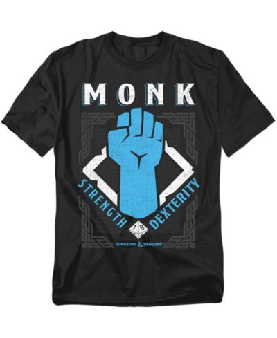 Футболка D&D Big & Tall Dungeons Dragons Monk Strength Dexterity
