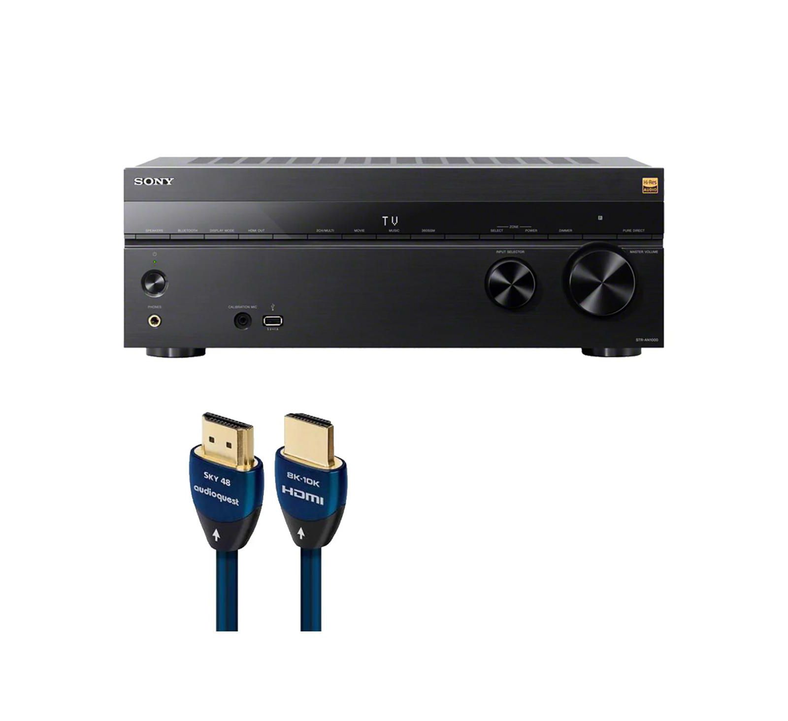 AV-ресивер Sony STR-AN1000 7.2 Channel 8K с кабелем AudioQuest SKY 3m HDMI