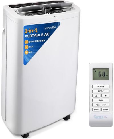 Портативный кондиционер SereneLife Compact Home Cooling Unit с функцией осушения и вентилятором