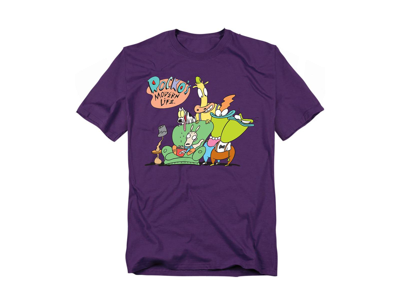 Rocko s Modern Life Big & Tall Rocko's Modern Life Spunky, Ed, Bev And Heffer T-Shirt