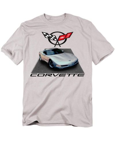 Мужская футболка Corvette Chevrolet Silver 01 Vette