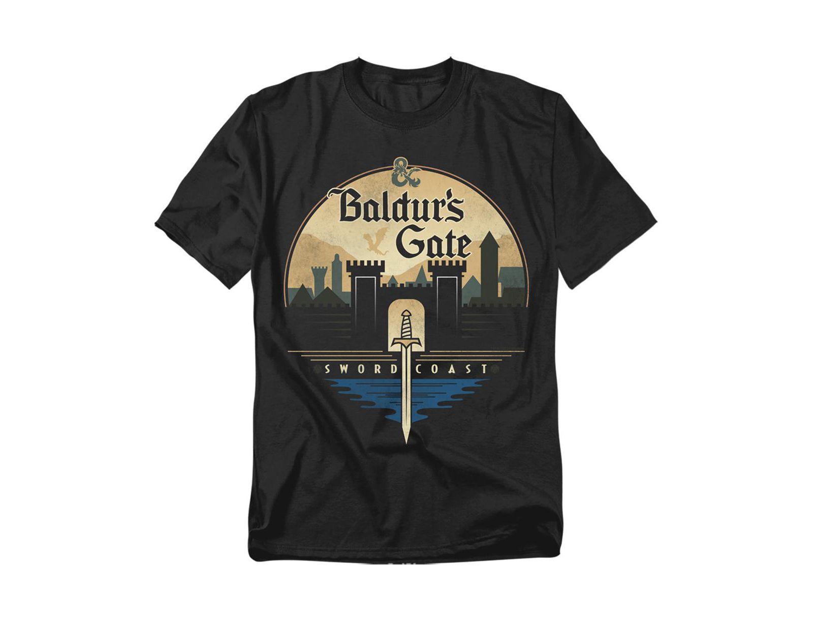 D&D Big & Tall Dungeons And Dragons Baldur's Gate T-Shirt