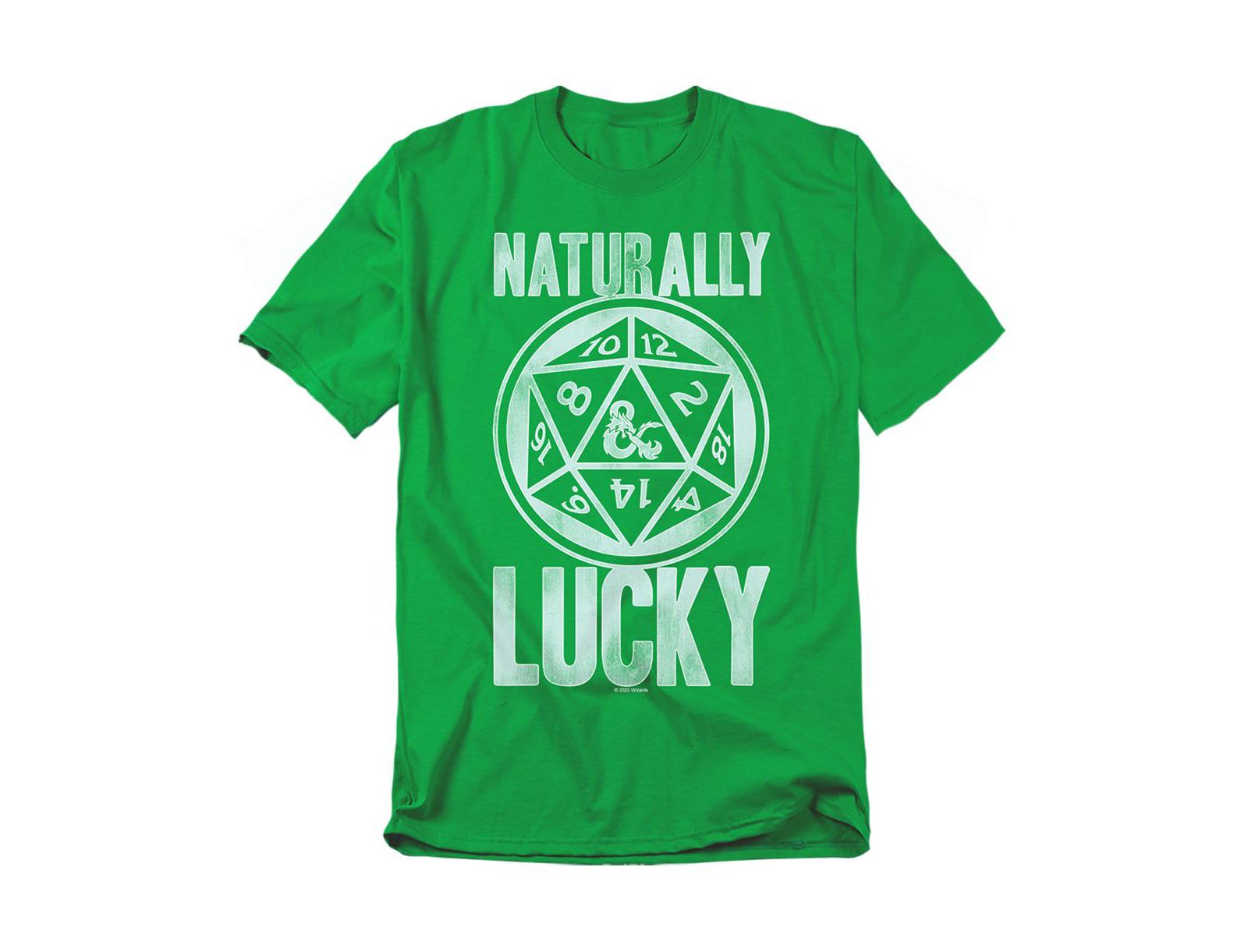 D&D Men's Dungeons Dragons Natural Luck T-Shirt