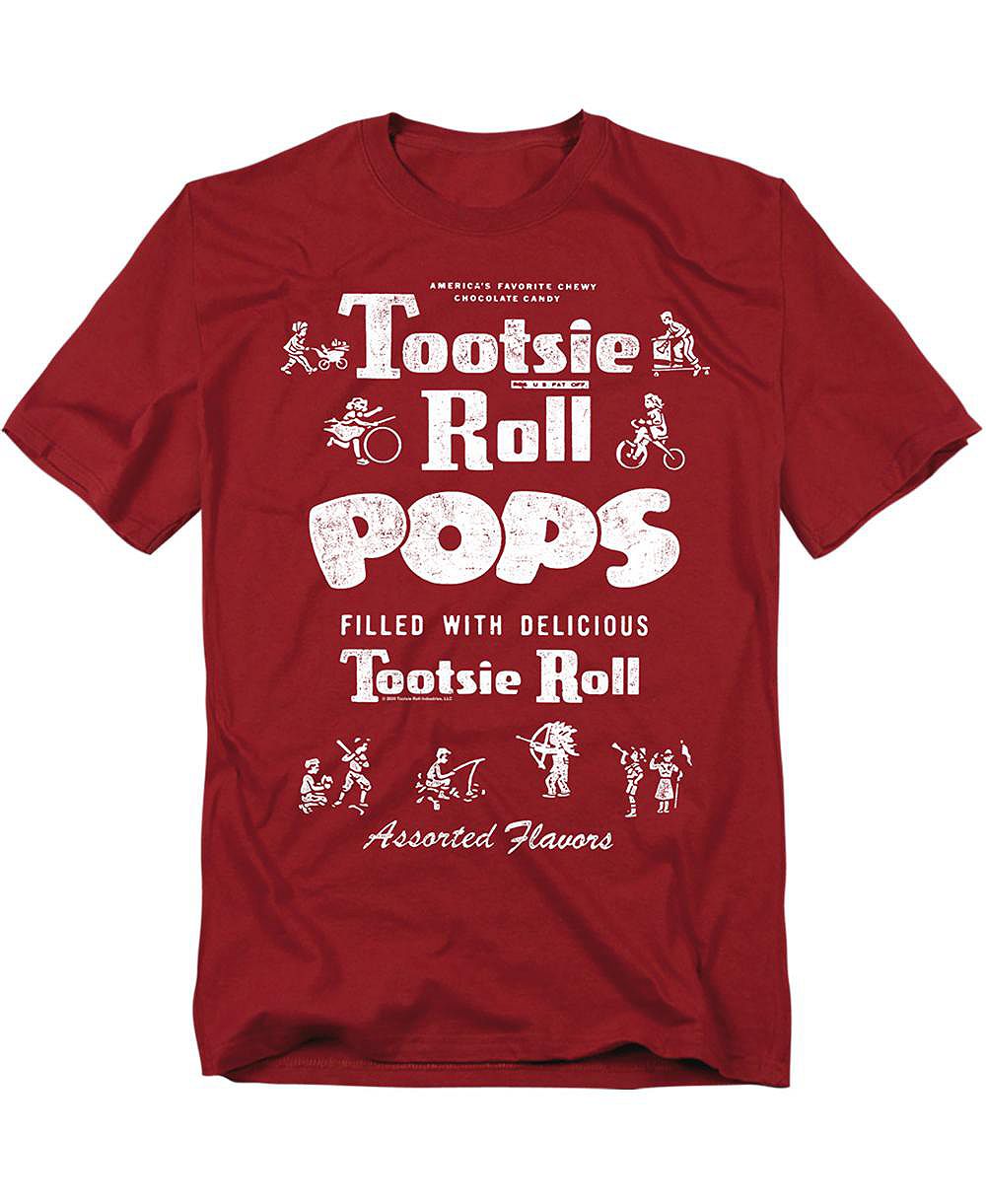 Мужская футболка Tootsie Roll Wrapper Icons