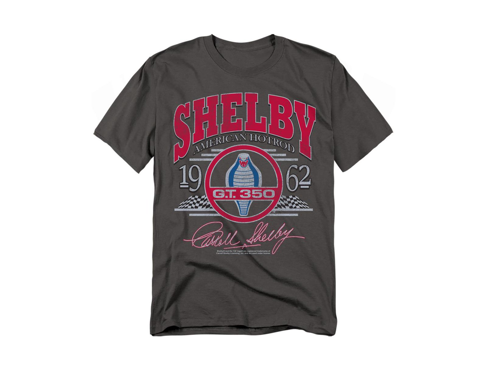 Shelby Cobra Men's Carroll Shelby Hotrod Arched T-Shirt