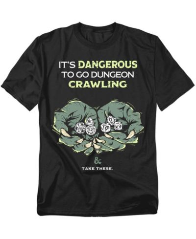 D&D Big & Tall Dungeons Dragons It's Dangerous T-Shirt