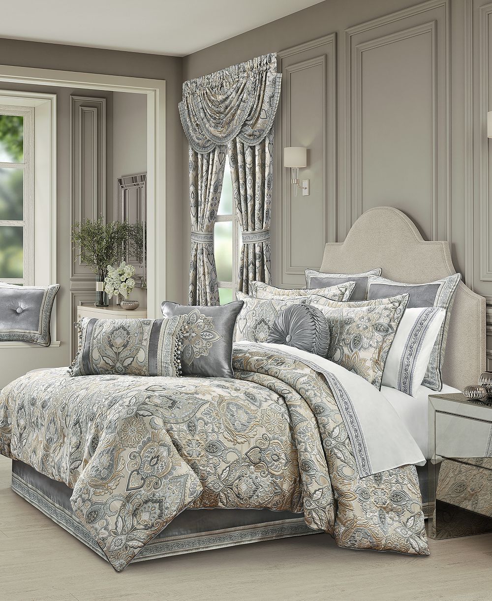 Комплект из 4 предметов J Queen New York Annabelle Damask Comforter, King